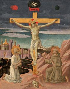 Christ on the Cross, Adored by Saint Jerome and Saint Francis